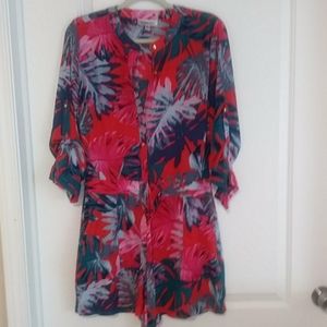 Jennifer Lopez Button up romper with pockets